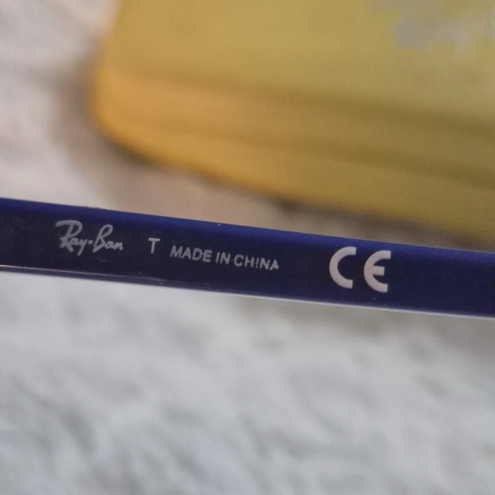 Ray-Ban Transparent Blue Sunglasses with Vibrant Case